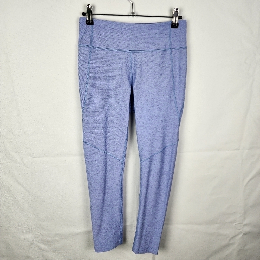 Outdoor Voices Womens Space Dye 7/8 Leggings Blue Heathered Size S RN147908